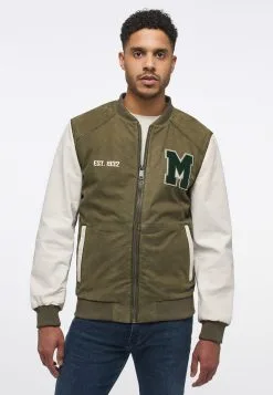 Mustang Leren Jassen Tussenjas Heren Olijfgroen -Mustang Verkoop 7f4847c1d45e721ac449b568b0d1636f