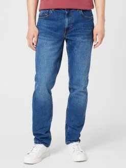 Mustang Straight Regular Jeans Washington 583 Heren Blauw -Mustang Verkoop 807e42cb6c465125ff8204a3f39b01f1
