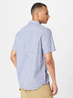 Mustang Casual Overhemden Regular Fit Overhemd Collin Heren Marine -Mustang Verkoop 822672a739fbb19f39865c73422687a6