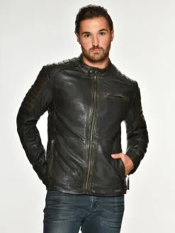 Mustang Leren Jassen Tussenjas Patrick Heren Bruin -Mustang Verkoop 82e09bcd311e21f51f6477749993b376