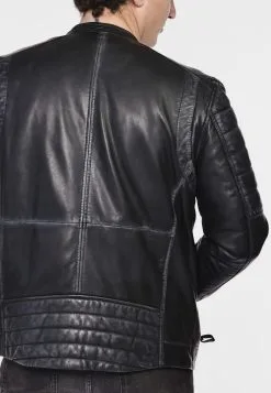 Mustang Leren Jassen Tussenjas Heren Donkergrijs -Mustang Verkoop 8365e56eb87aa8f322a5f522830d17d9