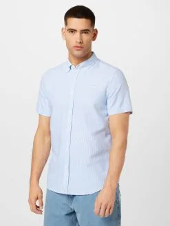 Mustang Casual Overhemden Regular Fit Overhemd Collin Heren Lichtblauw -Mustang Verkoop 84db51338270a475136a8abdce29bb40