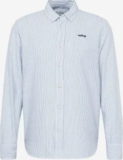 Mustang Casual Overhemden Regular Fit Overhemd Clemens Heren Navy / Lichtblauw