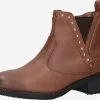 Mustang Enkellaarsjes Chelsea Boots Dames Oker / Donkerbruin -Mustang Verkoop 863e686cf1d528664c02faf96df2bc80