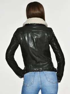 Mustang Leren Jassen Tussenjas Jenny Dames Zwart -Mustang Verkoop 86b893e422bb585f719b83bf06d2196f