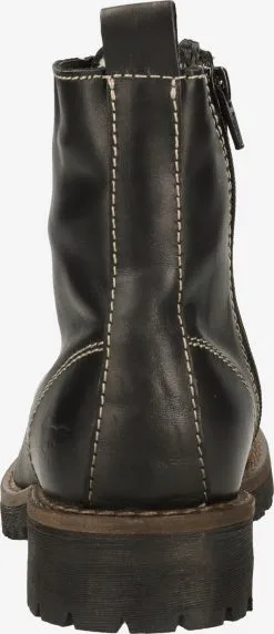 Mustang Enkellaarsjes Veterlaarsjes Dames Zwart -Mustang Verkoop 86cf65ef6a091a1a87fca1e028dbf8d3