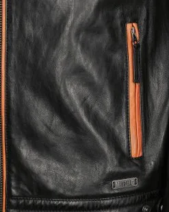 Mustang Leren Jassen Tussenjas Gunner Heren Zwart -Mustang Verkoop 89882b69059049688631c8da6561af44