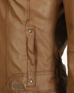 Mustang Leren Jassen Tussenjas Dames Cognac -Mustang Verkoop 8a6da61605fba9dbece3d4f0b1a5c2e9