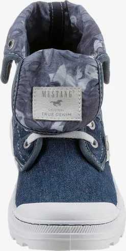 Mustang Enkellaarsjes Veterlaarsjes Dames Blauw -Mustang Verkoop 8c2c582d69400bc83da7ddb0bbd72d25