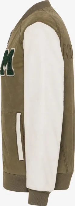 Mustang Leren Jassen Tussenjas Heren Olijfgroen -Mustang Verkoop 8c5f60c13bb14bb7e66e96b61d423408