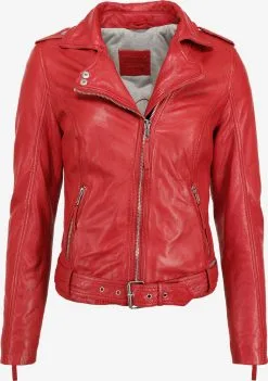 Mustang Leren Jassen Tussenjas 31020254 Dames Rood