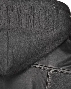 Mustang Leren Jassen Tussenjas 31021306 Heren Zwart -Mustang Verkoop 957f5c83cd431b9c3439e935622bfa03