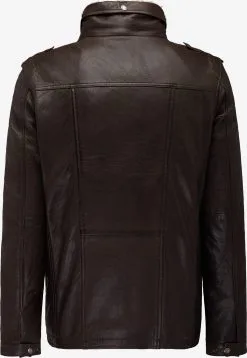 Mustang Leren Jassen Tussenjas Heren Kastanjebruin -Mustang Verkoop 95e3e8990f5f7b55e0d03c4d774f09f3