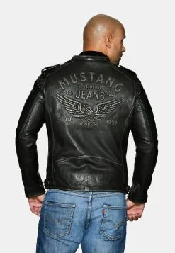 Mustang Leren Jassen Tussenjas 31020136 Heren Zwart -Mustang Verkoop 96d3e0d776669687bb2c2324eab8e672