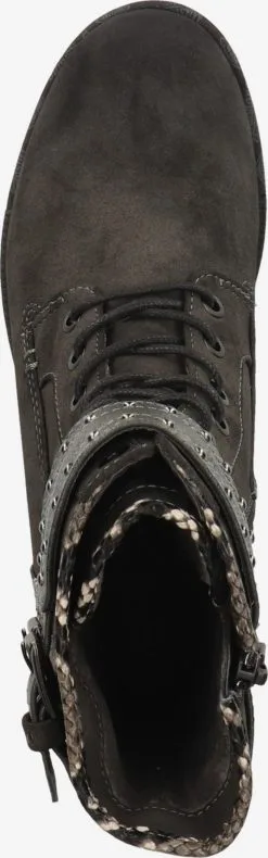 Mustang Enkellaarsjes Veterlaarsjes Dames Donkergrijs -Mustang Verkoop 99f46180f701eb19bae8dc6283d3934f