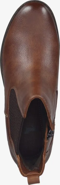 Mustang Enkellaarsjes Chelsea Boots Dames Cognac / Donkerbruin -Mustang Verkoop 9aef4667ca6540171c8ac1e4f237508f