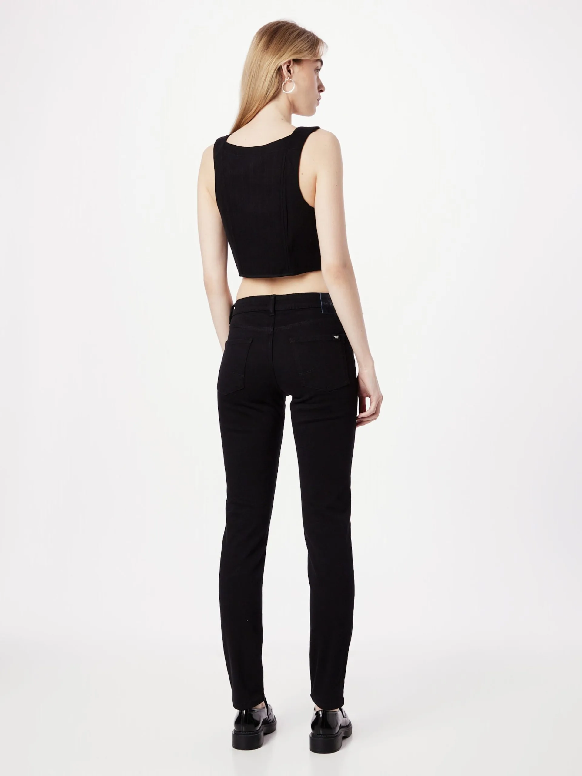 Mustang Straight Regular Jeans Dames Zwart 5 Mustang Straight Regular Jeans Dames Zwart - Afbeelding 3