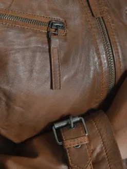 Mustang Leren Jassen Tussenjas Ryana Dames Cognac -Mustang Verkoop 9fcd00b5fd7d49658b2bac921c591626