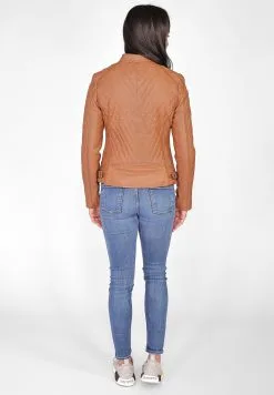 Mustang Leren Jassen Tussenjas Jeannette Dames Cognac -Mustang Verkoop a014fd0503828bc7a4f4677afff5f4c5