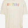 Mustang T-shirts Shirt Aidan Heren Wolwit -Mustang Verkoop a10eee3dcc0bc8156f7196ee719d6a4f