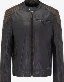 Mustang Leren Jassen Tussenjas Heren Chocoladebruin / Sepia