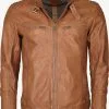 Mustang Leren Jassen Tussenjas Heren Cognac -Mustang Verkoop a5334db6f92081da3bb1563e431fb2e1