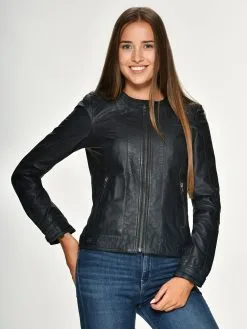 Mustang Leren Jassen Tussenjas Ducie Dames Nachtblauw -Mustang Verkoop a597d555d1a843342a6a056bbb04b4bf