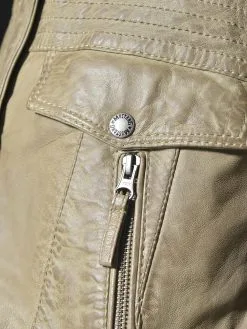 Mustang Leren Jassen Tussenjas Jasmin Dames Beige -Mustang Verkoop a65b328b03d5f9020db00f0ad1962484