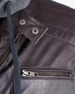 Mustang Leren Jassen Tussenjas Foster Heren Donkerbruin -Mustang Verkoop a822857345d31084c250dfe3c42bd55f