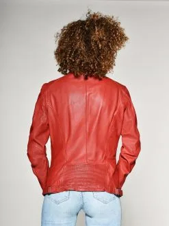 Mustang Leren Jassen Tussenjas Joana Dames Rood -Mustang Verkoop ac2763990e4895dd206b08e03f3408d1