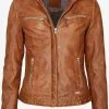 Mustang Leren Jassen Tussenjas Amilia Dames Cognac -Mustang Verkoop ad334d9f693edbc262e85c15533a70fd