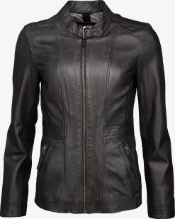 Mustang Leren Jassen Tussenjas Gloria Dames Zwart
