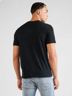 Mustang T-shirts Shirt ALEX Heren Zwart -Mustang Verkoop adcdcaa998649533892d44ce0ac7f728