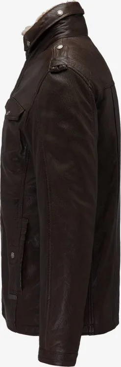 Mustang Leren Jassen Tussenjas Heren Kastanjebruin -Mustang Verkoop ae31b87fe284abfc3c221d465fe51a96