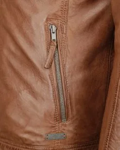 Mustang Leren Jassen Tussenjas Heren Bruin -Mustang Verkoop b8138826716ca87ecd2ba161c9130458