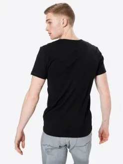 Mustang T-shirts Shirt Aaron Heren Zwart -Mustang Verkoop bacb7a67bdea51a62281159e8f4e9361