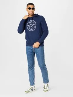Mustang Hoodies Sweatshirt Bennet Heren Navy -Mustang Verkoop bcd7db309d8af0aebb827190516fcee3