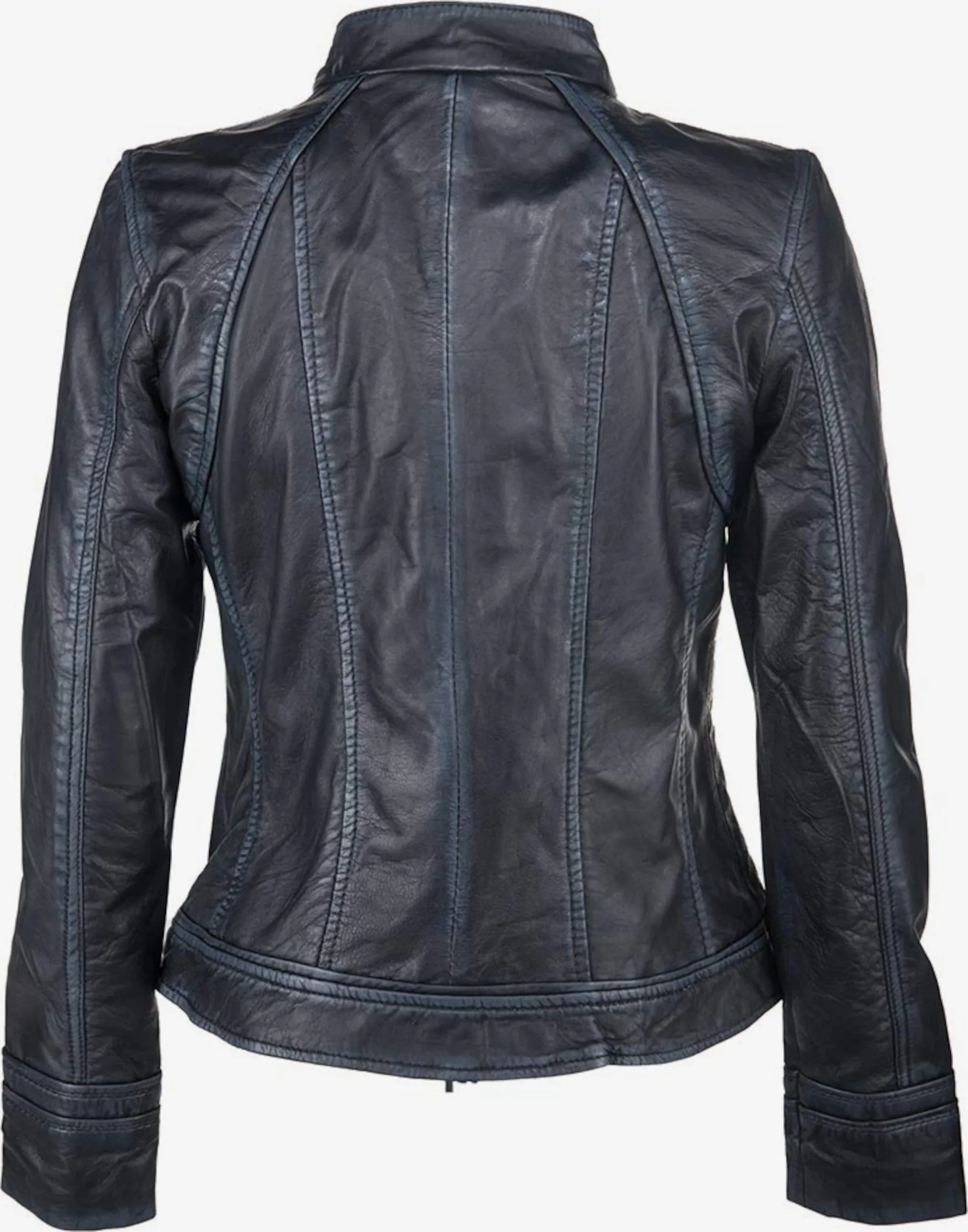 Mustang Leren Jassen Tussenjas Americana Dames Kobaltblauw 4 Mustang Leren Jassen Tussenjas Americana Dames Kobaltblauw - Afbeelding 2