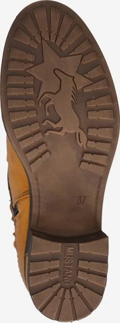 Mustang Enkellaarsjes Veterlaarsjes Dames Karamel / Lichtbruin -Mustang Verkoop c3058a2932734c4ed5c4d8cb44209dce