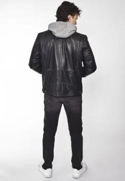 Mustang Leren Jassen Tussenjas Heren Grijs / Zwart -Mustang Verkoop ccf929eeeb16f3f1425bed4339ff7d33