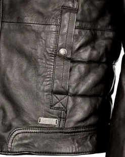 Mustang Leren Jassen Tussenjas Terence Heren Zwart -Mustang Verkoop cf3559da36516beaea6b9a6a52f92db1