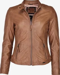 Mustang Leren Jassen Tussenjas Jeannette Dames Cognac