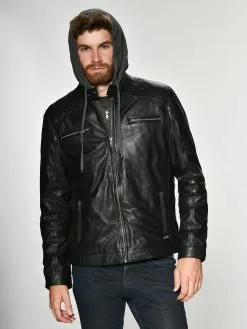 Mustang Leren Jassen Tussenjas Foster Heren Zwart -Mustang Verkoop d1f76ac17138aee2e9f24a3bffb6906d