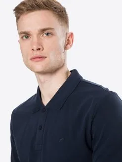 Mustang Polos Shirt Heren Donkerblauw -Mustang Verkoop d6632a489e189af1b8eba69d5f991c7e