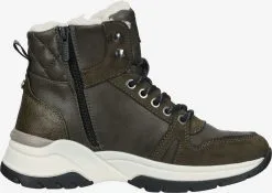 Mustang Enkellaarsjes Veterlaarsjes Dames Olijfgroen -Mustang Verkoop db2b6e5a85ef2af3b66a93b9faa04dd9