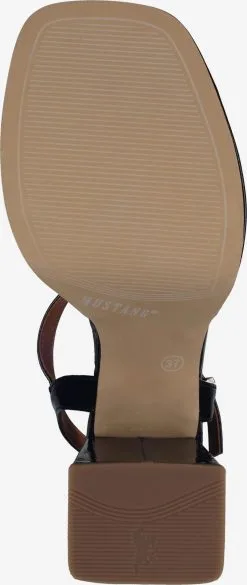 Mustang Sandalen Met Hak Sandalen Met Riem Dames Zwart -Mustang Verkoop dc30f31aad1768b442c308433ee99fe7