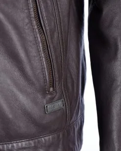 Mustang Leren Jassen Tussenjas Foster Heren Donkerbruin -Mustang Verkoop e297d787e489b78d43fc3dc42460b48d