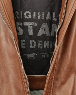Mustang Leren Jassen Tussenjas Heren Bruin -Mustang Verkoop e4a64e8e22bea641c0f11848fc816ae3
