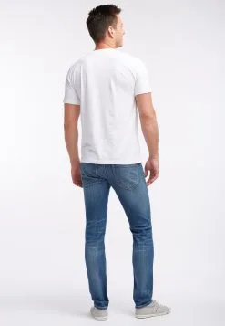 Mustang Straight Regular Jeans Oregon Heren Blauw -Mustang Verkoop e66033c1f4361b4a489ec9e1c348380a