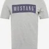 Mustang T-shirts Shirt Alex Heren Grijs Gemêleerd -Mustang Verkoop eb10045c4981b6a1842296fd488b2288